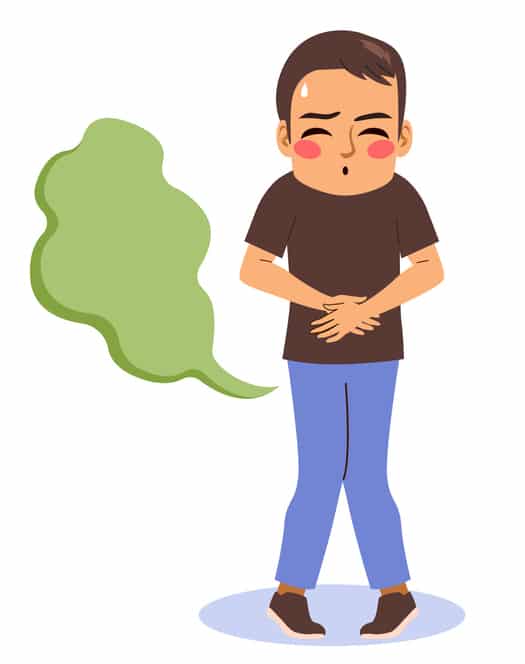 Man Farting Embarrassed With Gastrointestinal issue